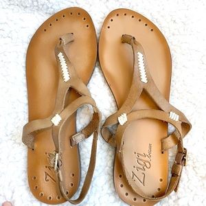 Leather gladiator sandals